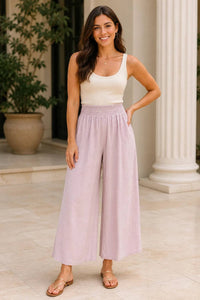 Italian Womens Viscose Wide Leg Trousers UK 8-20