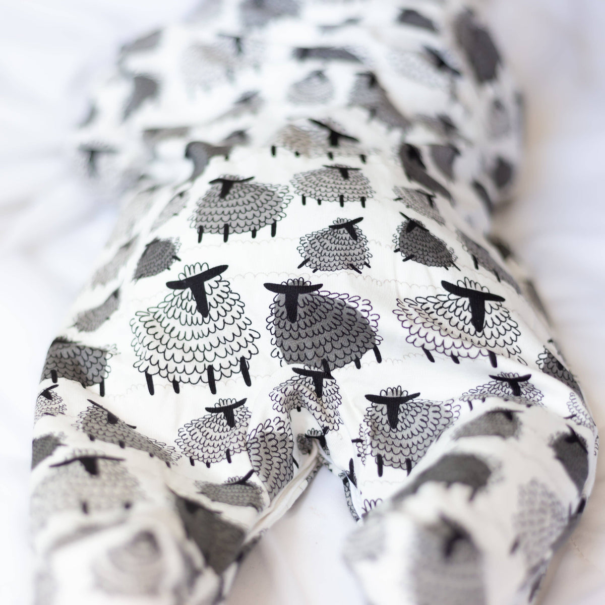 Unisex Baby Cotton Sleepsuit (Onesie) – Sheep Print