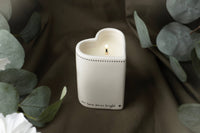 Send With Love Heart Shaped Vanilla Candle In Gift Box