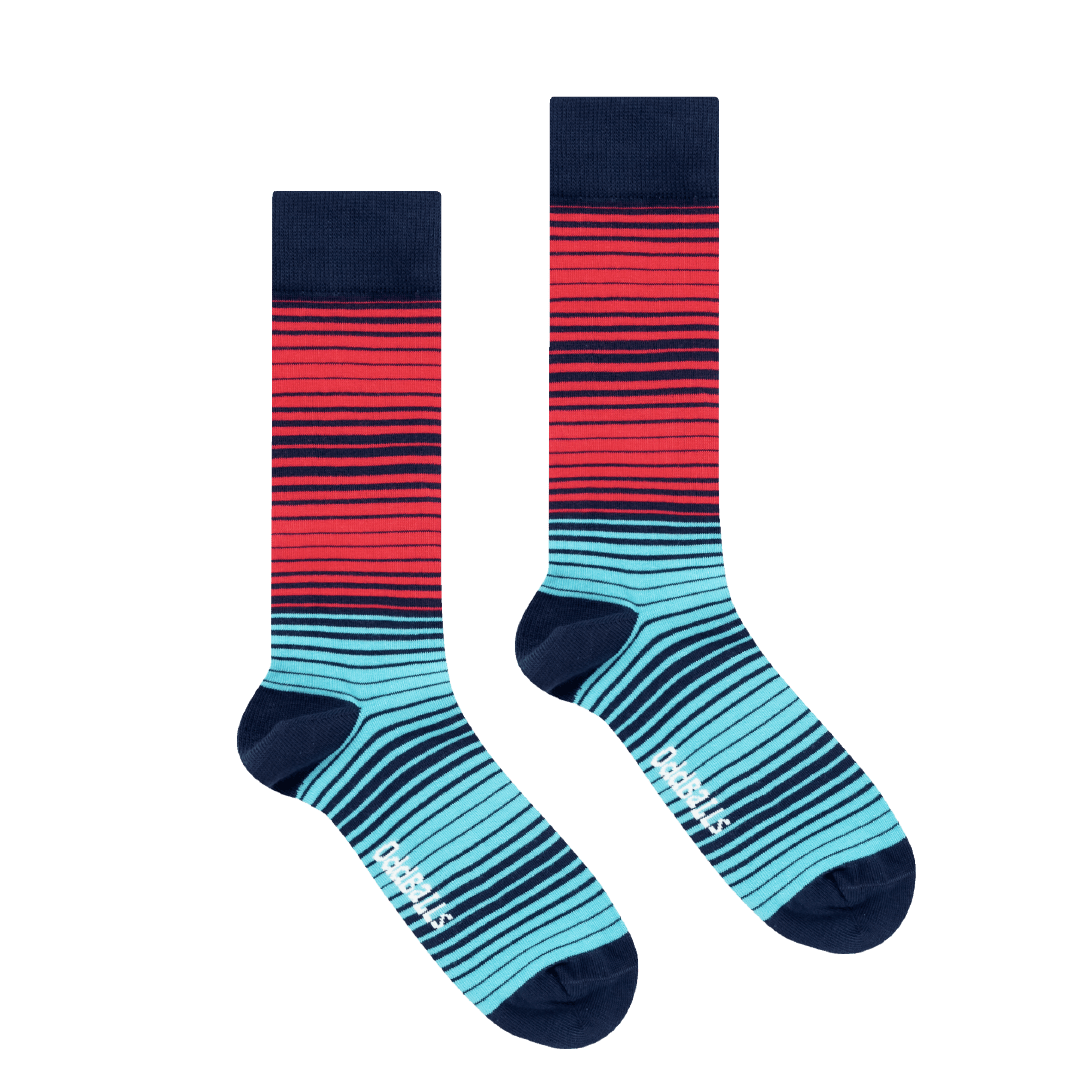 Navy Cyan Magenta - Socks