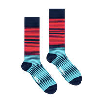 Navy Cyan Magenta - Socks