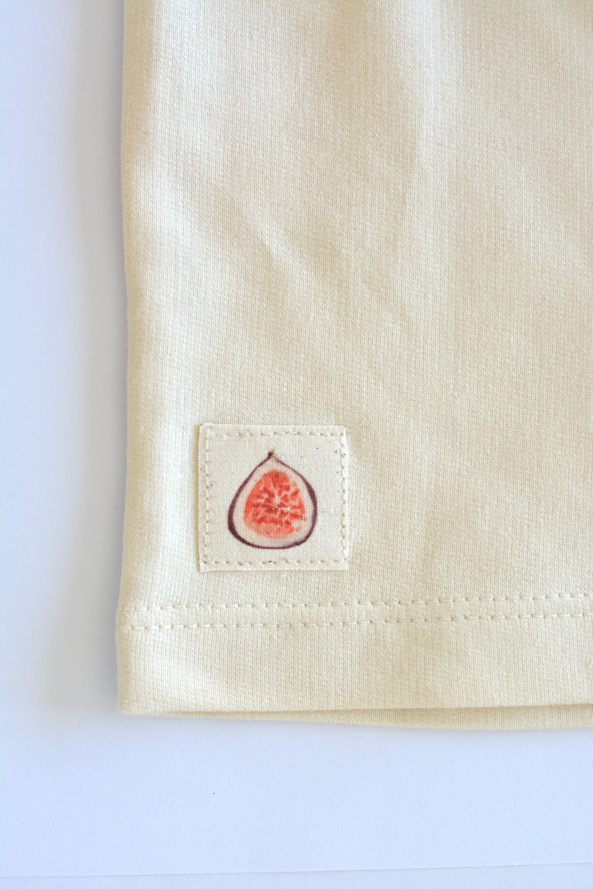 Baby / Kids Jersey Shorts Fig Detail 100% Cotton Cream