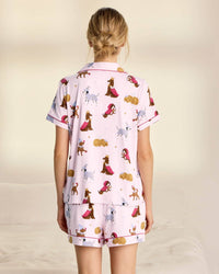 Fairytale Dogs Print Short Pyjama Set