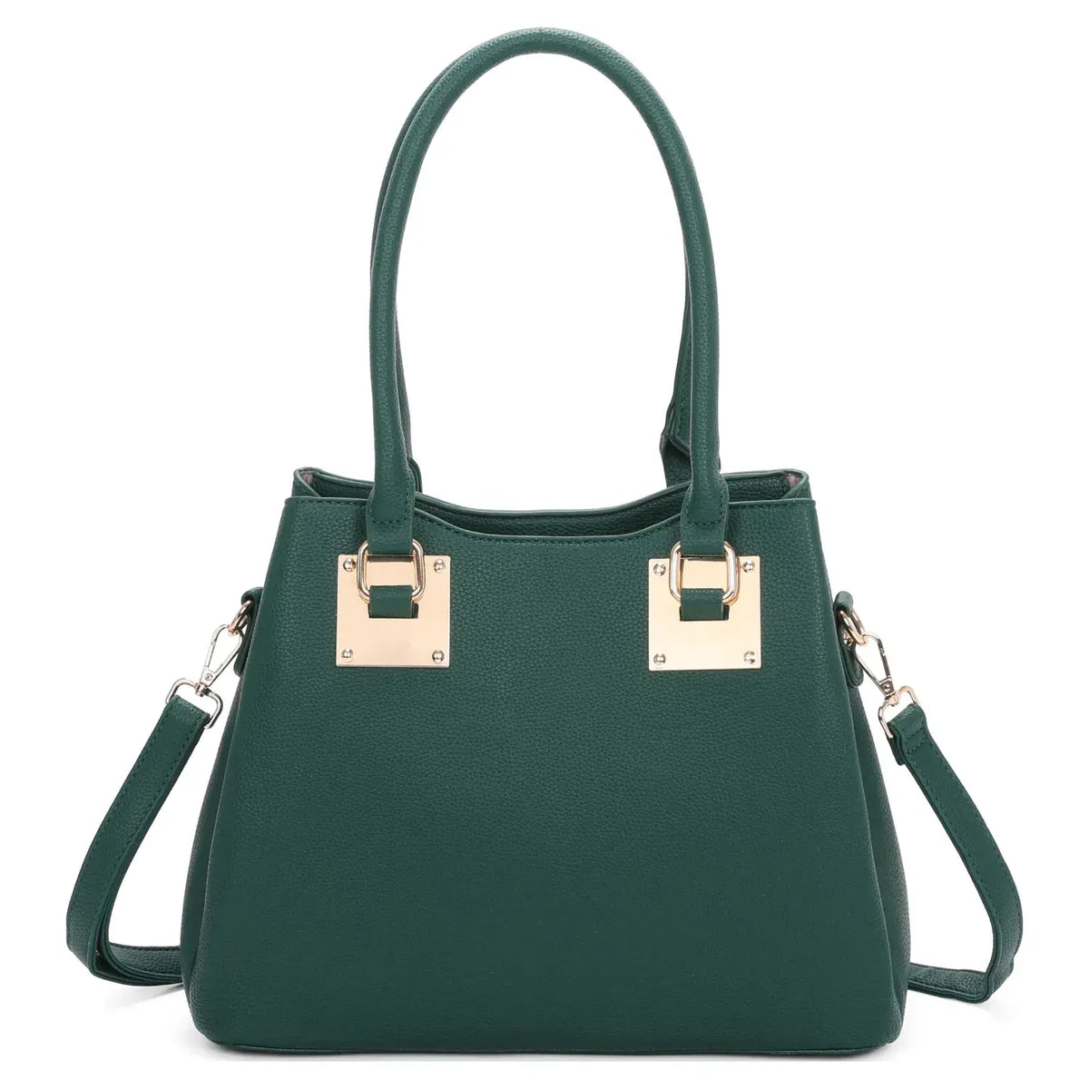Superbia Medium 3 Compartments Square Metal Details Tote Bag