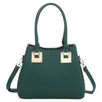 Superbia Medium 3 Compartments Square Metal Details Tote Bag