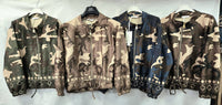 Camouflage Suedette Zip Bomber