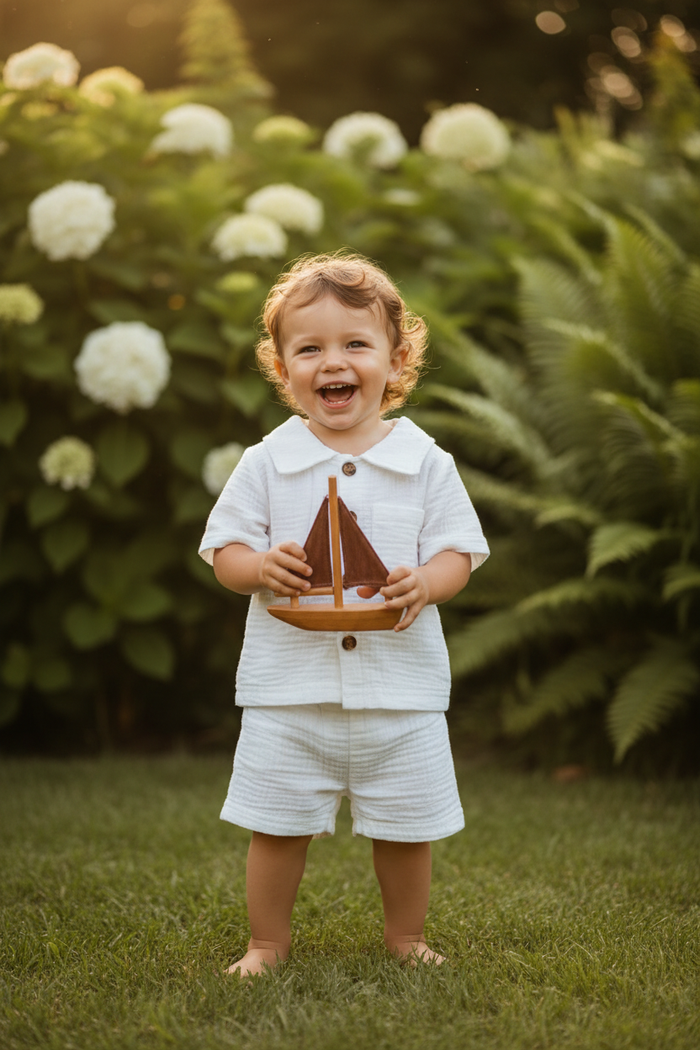 Lightweight Summer 2 Piece Shirt Set