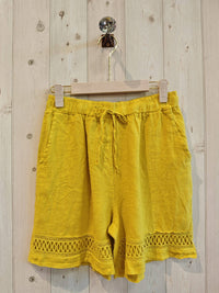 100% LINEN SHORTS - Ref-17761
