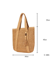 Large Size Paper Straw Tote Bag -CL-40
