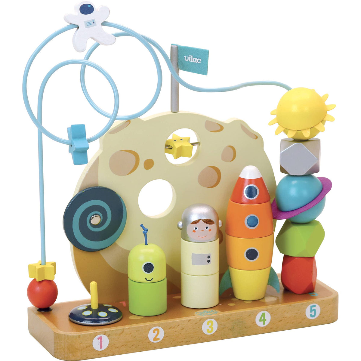 Vilac In the Stars Galaxy Counting Game – Wooden Educational