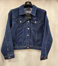 Kurt Muller Mid Denim Blue Cotton Stretch Jacket