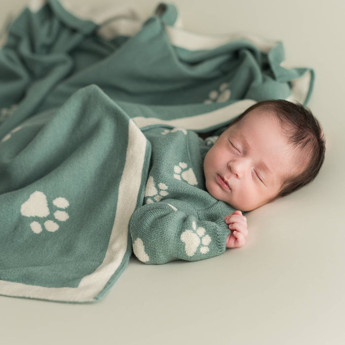 Micu Micu - Baby blanket footprint jeans