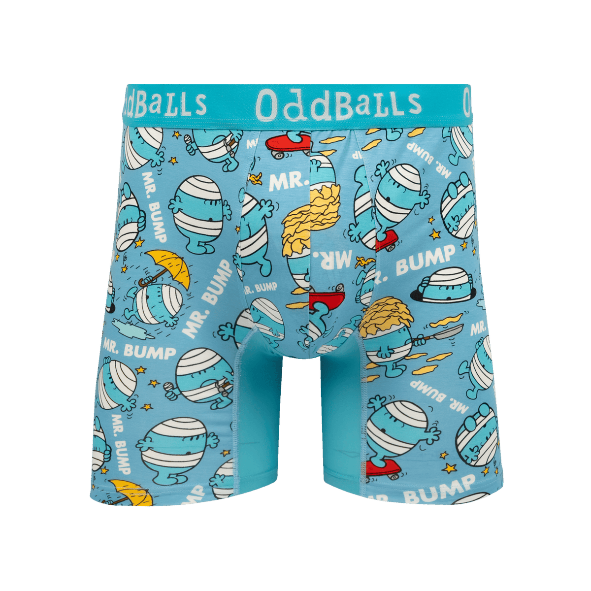 Mr Bump - Mr Men - Mens Bamboo Boxer Shorts