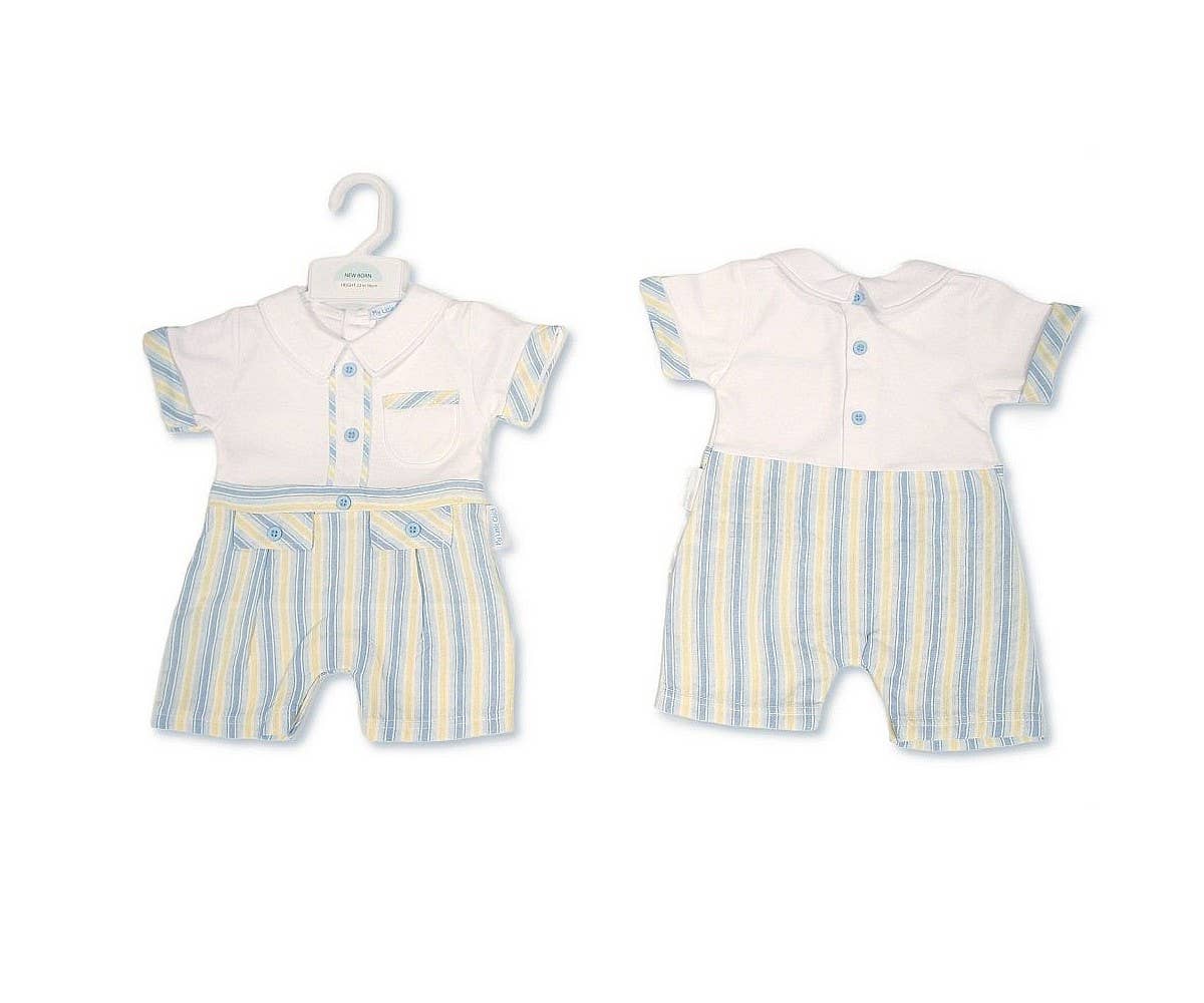 Baby Boys Striped Romper