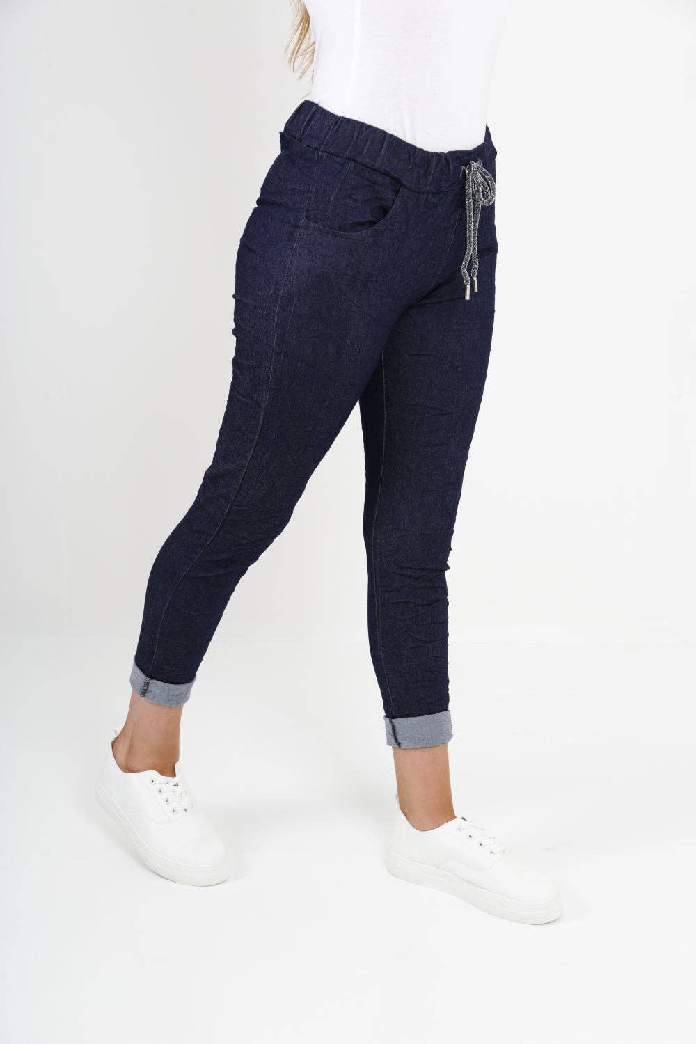 Italian Denim Look Stretch Magic Pants