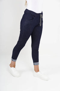 Italian Denim Look Stretch Magic Pants
