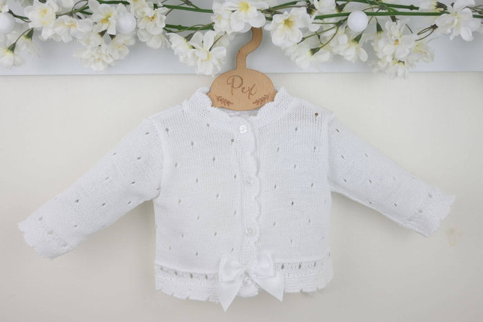 White Knit Cardigan
