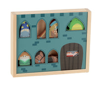 Vilac Wooden Castle Story Wooden Castle Playset with Figures