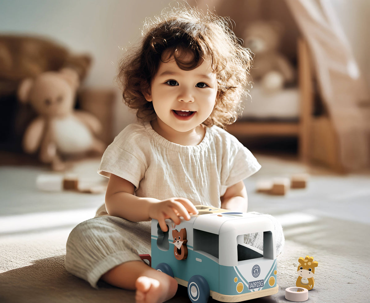 Speedy Monkey Shape sorter van
