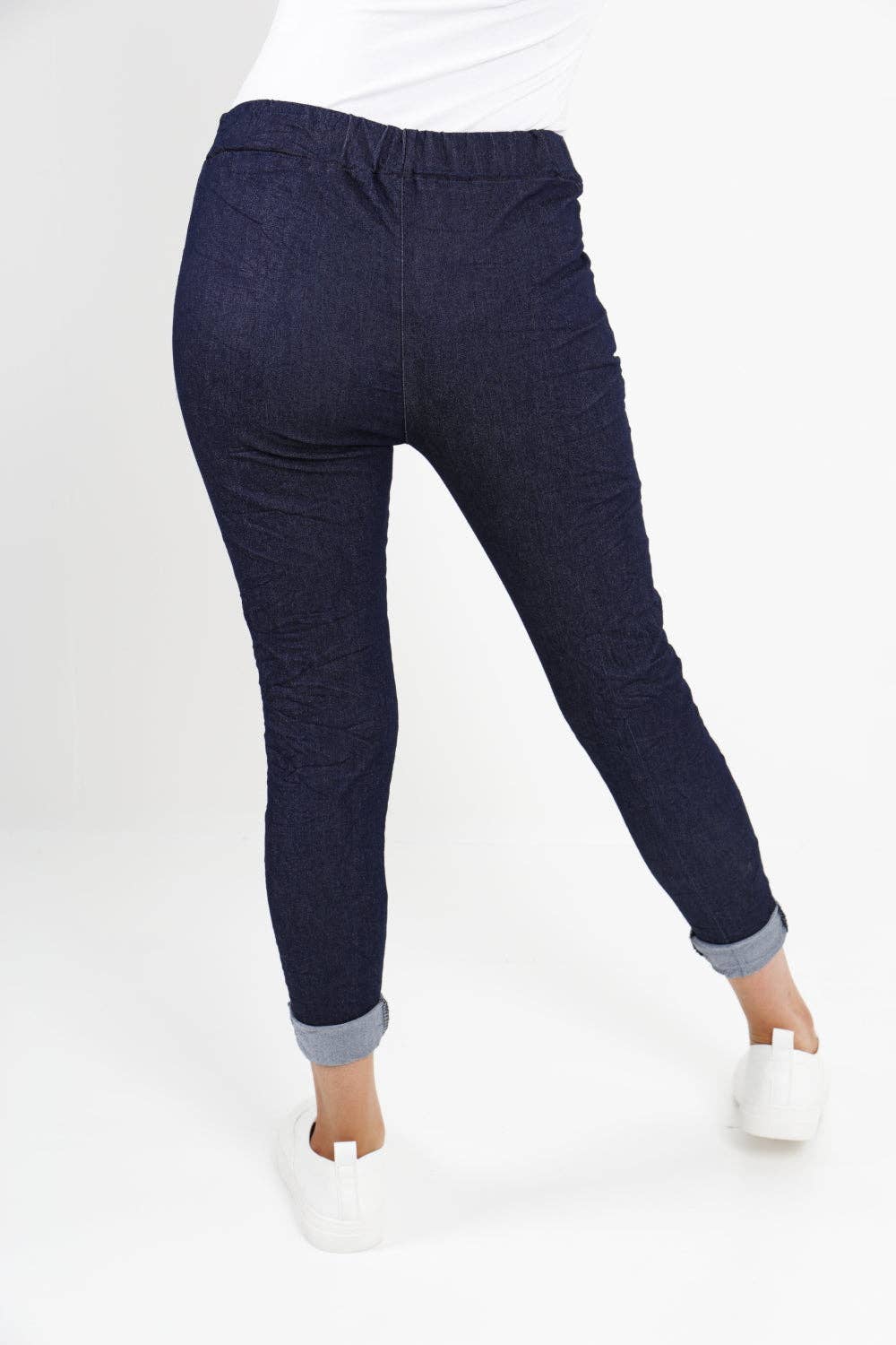 Italian Denim Look Stretch Magic Pants
