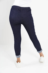 Italian Denim Look Stretch Magic Pants