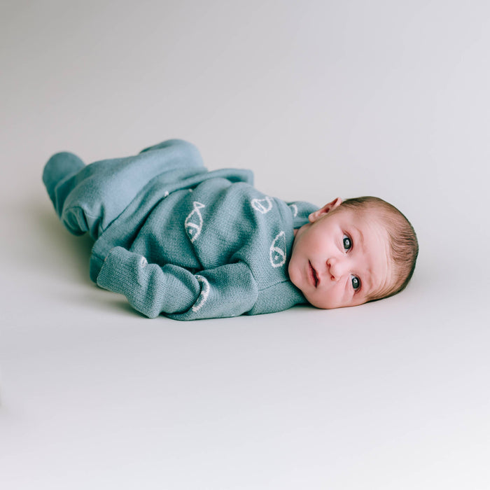 Newborn/ Home Coming Set with Fish Detail