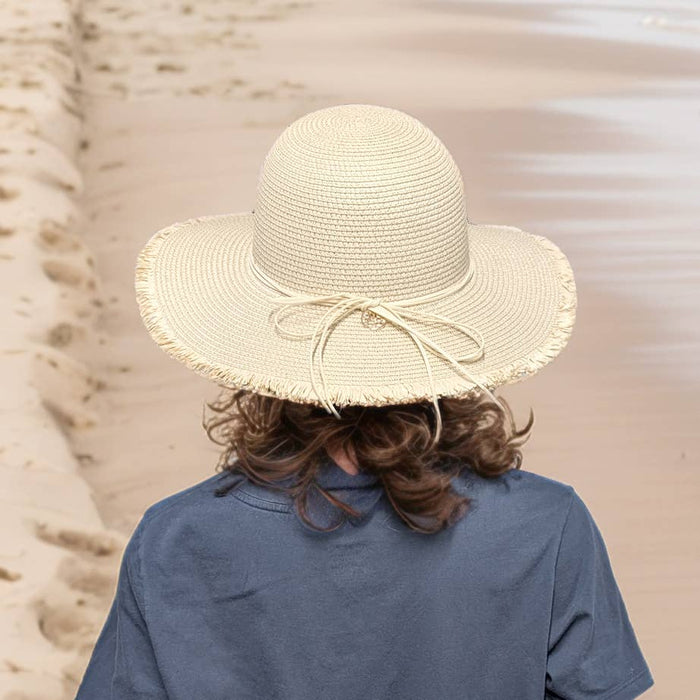 Women's Tree of Life Wide Brim Foldable Hat (57cm) - Natural