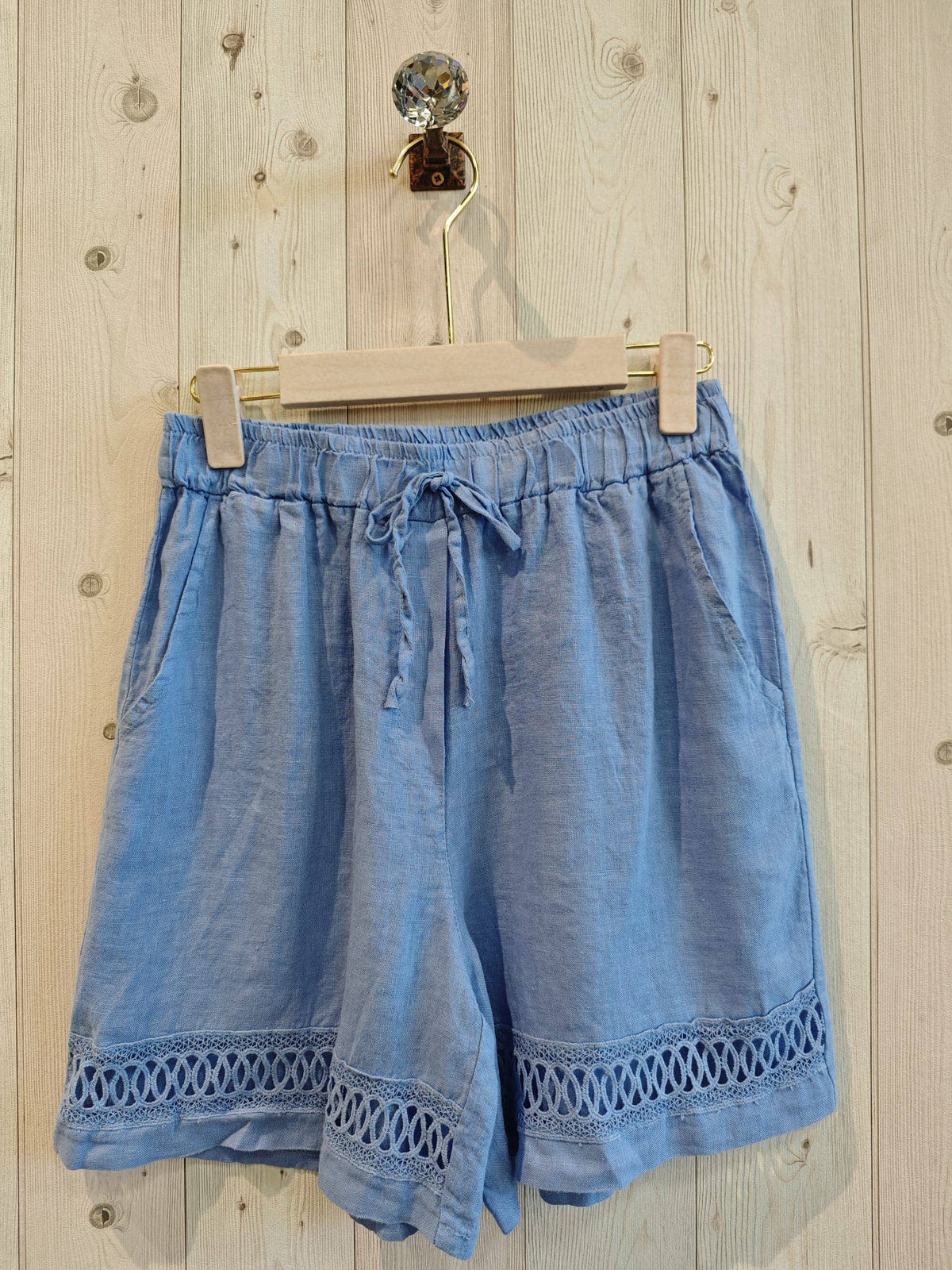 100% LINEN SHORTS - Ref-17761