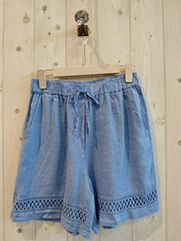 100% LINEN SHORTS - Ref-17761