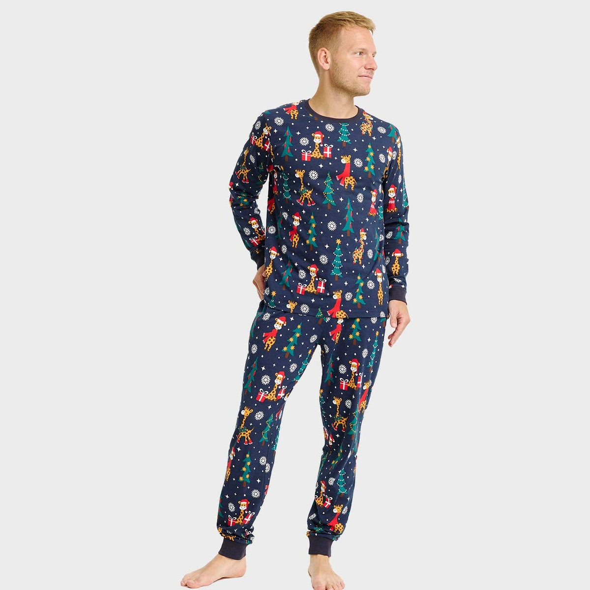 The Giraffe Christmas Pajamas – Men