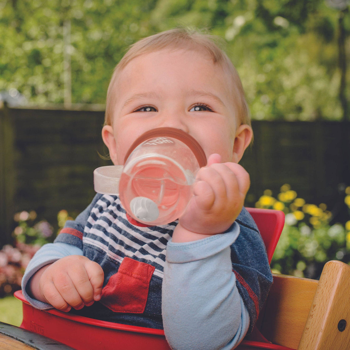 Tall Tippy Up Sippy Cup, with Weighted Straw (Valve Free), Fergus Fox, 300ml, Series 3