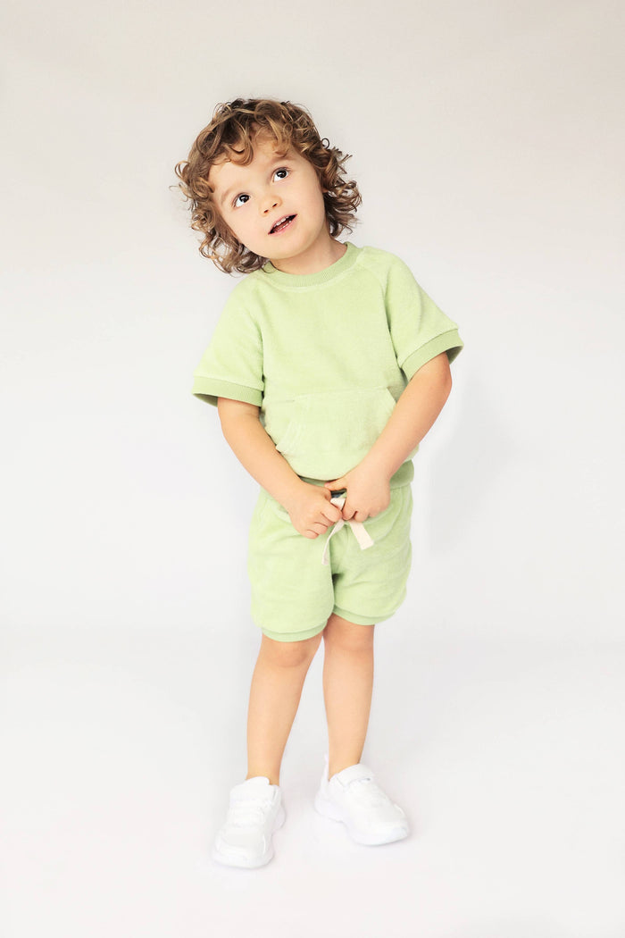 Pistachio Towelling Cotton Summer Tracksuit Unisex