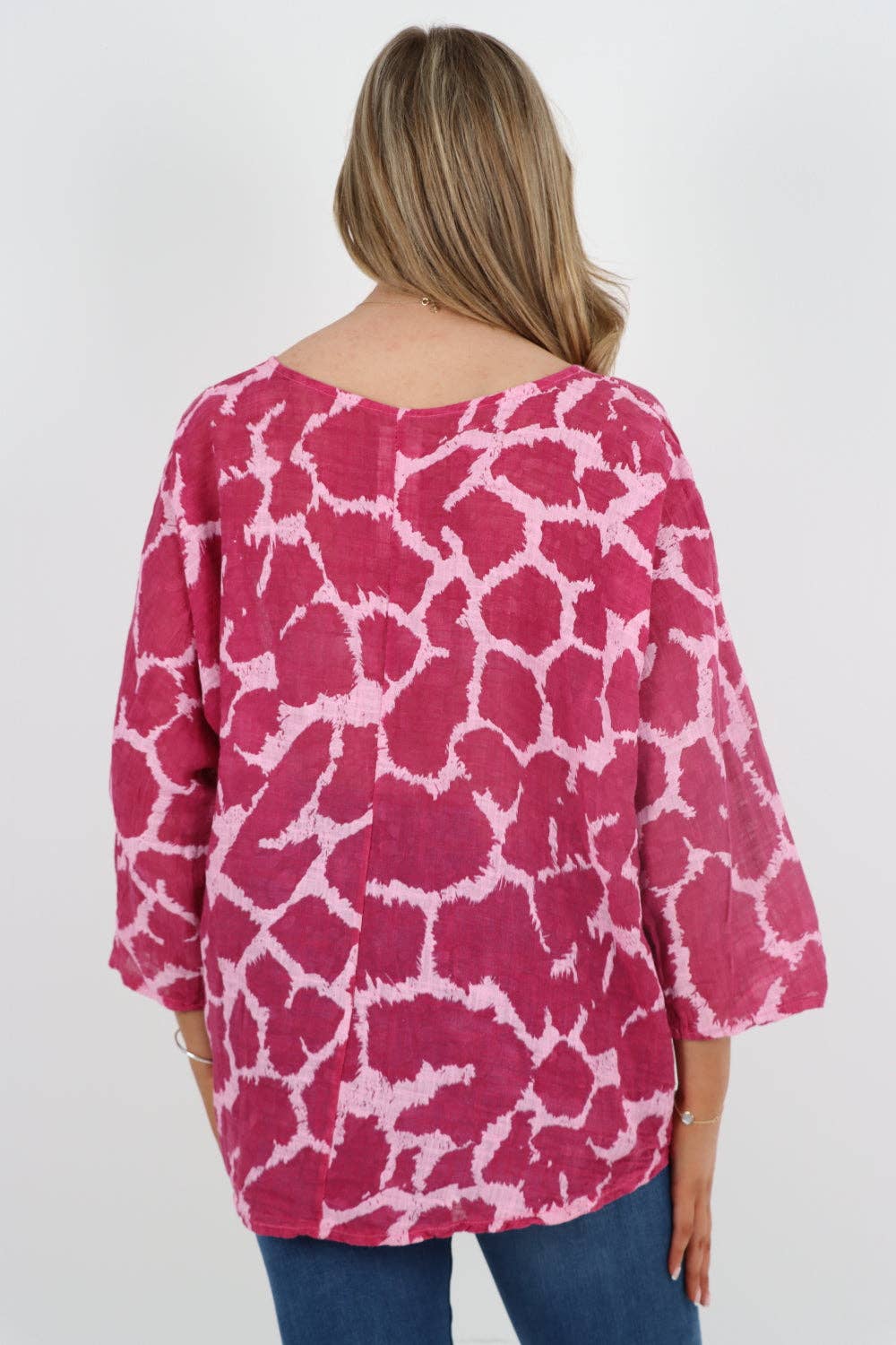 Italian Animal Print Cotton Top