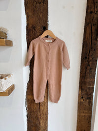 Knit Baby Onesie with Buttons