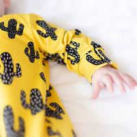 Unisex Baby Cotton Sleepsuit (Onesie) – Cactus Print