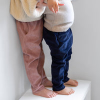 Navy Corduroy "Kid Fit" Trousers