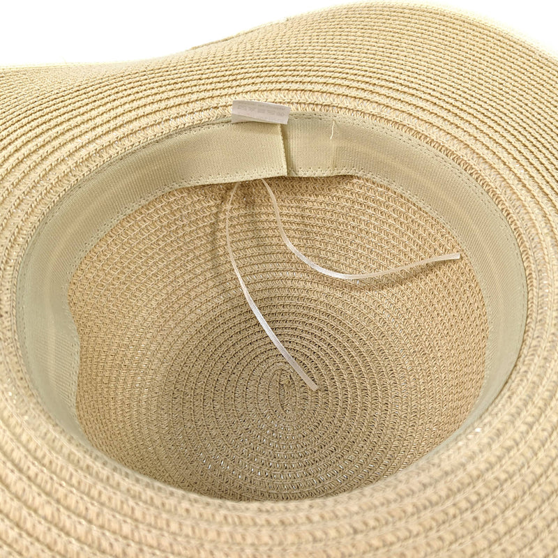 Women's Daisy Wide Brim Foldable Hat - Natural (57cm)