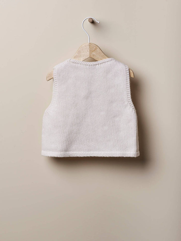 WINTER LOVE - Pom-Pom Gilet in Merino Wool