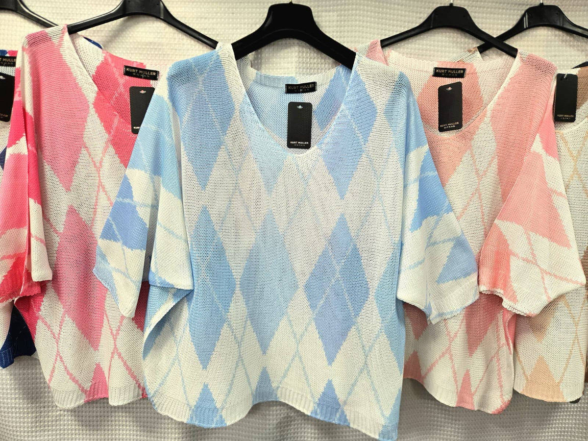 Diamond Print V Mesh Fine Knit