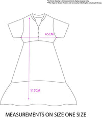 Linen Cotton Collared Stripe Dress