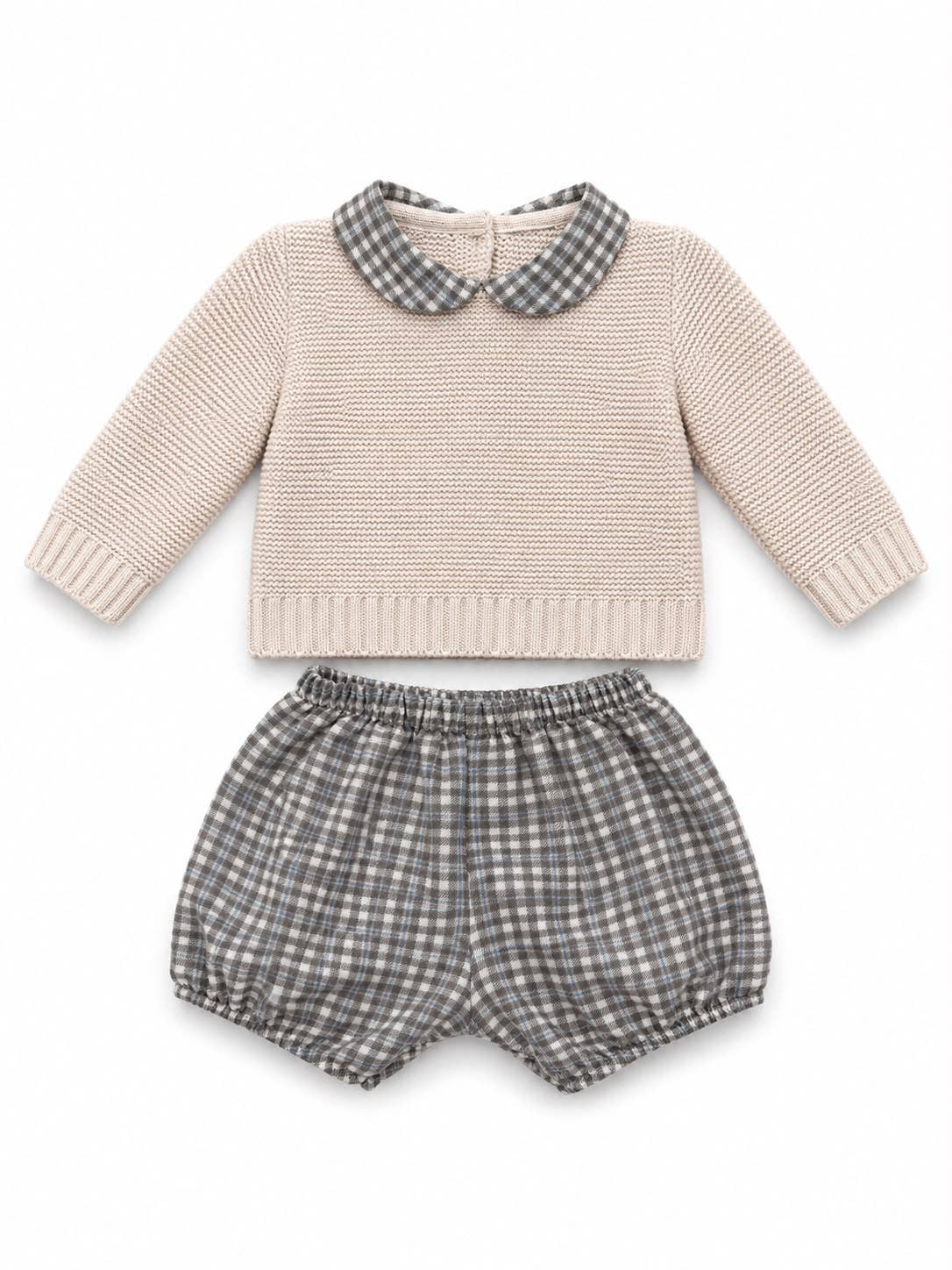 Ref. 2200 – Boys' Set | Sweater 100% Acrylic + Shorts in 100% Cotton Fabric