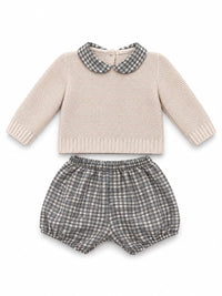 Ref. 2200 – Boys' Set | Sweater 100% Acrylic + Shorts in 100% Cotton Fabric