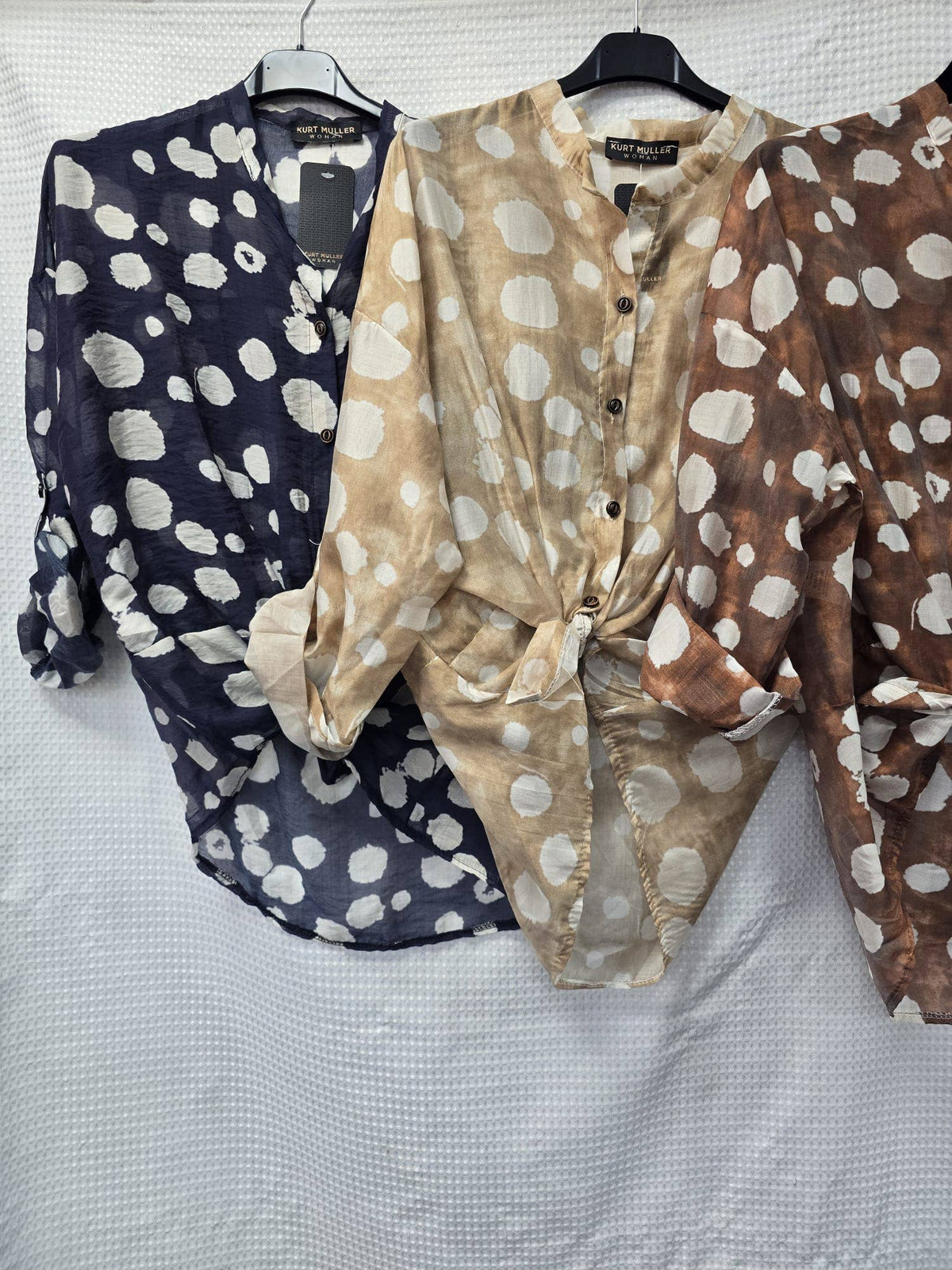 Dot Tencel Tie Top