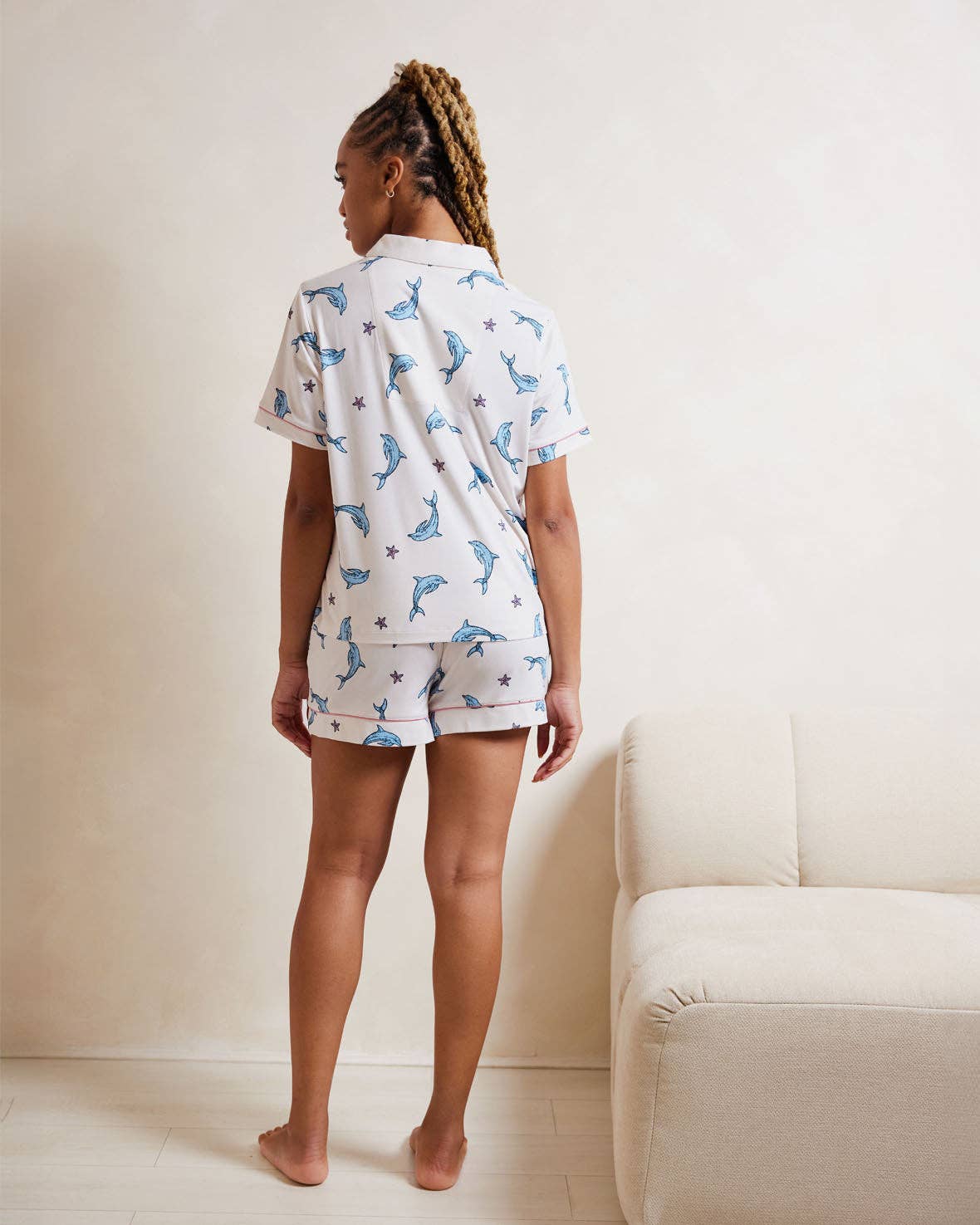 Dolphin Print Short Pyjama Set