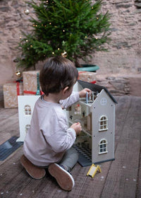 Classic World Vintage Doll House Wooden FSC Pretend Play