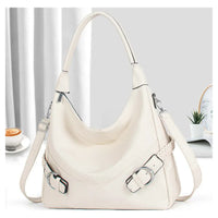 Big Slouch Bag with Braid and Buckle Details-A91150