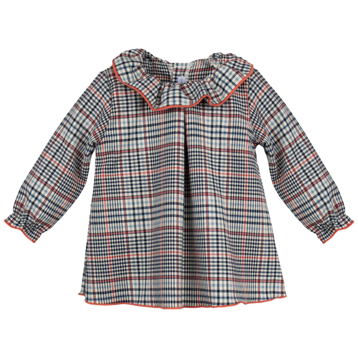 Tan and Blue Tartan Dress