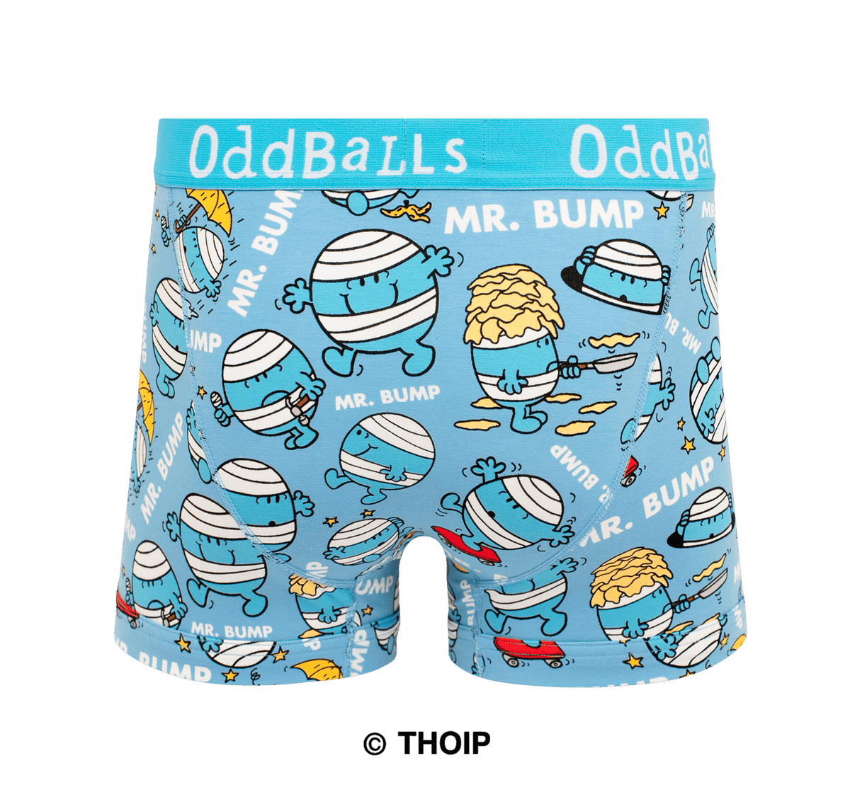 Mr Bump  - Mr Men - Mens Cotton Boxer Shorts