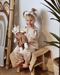 Knit Baby Onesie with Buttons