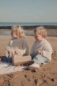 Organic Cotton Chunky Knit Jumper in Cream